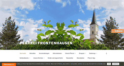 Desktop Screenshot of pfarrei-frontenhausen.de