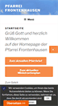 Mobile Screenshot of pfarrei-frontenhausen.de
